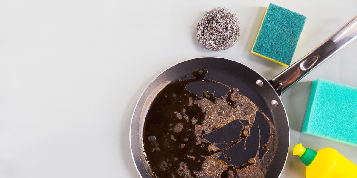 Pan and cleaning supplies